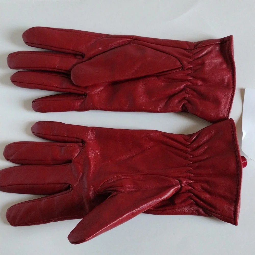 Arssidanzar Red Leather Gloves M
